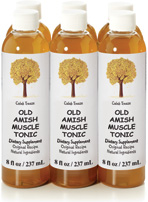 6 pack of Amish Muscle Tonic